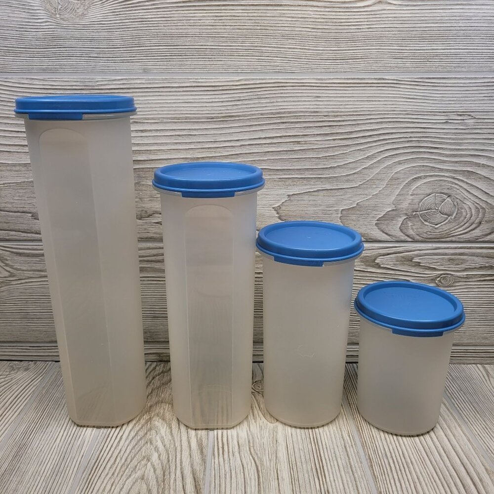 Set‎ Of 4 Tupperware Modular Mates Storage Containers Seals 1606 1641 1643 1661